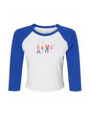 Hannah Eras Embroidered Micro Rib 3/4 Sleeve Tee