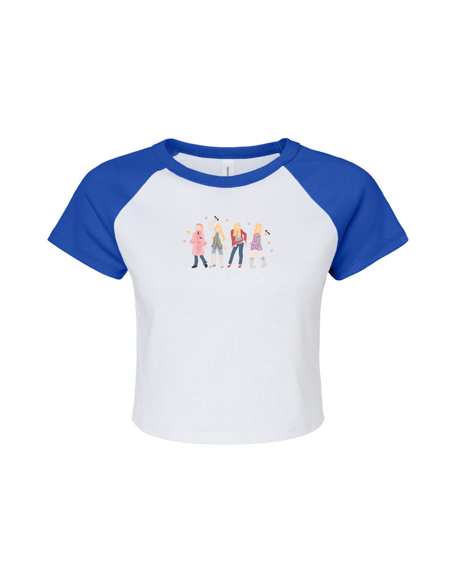 Hannah Eras Embroidered Micro Rib Raglan Baby Tee