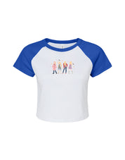 Hannah Eras Embroidered Micro Rib Raglan Baby Tee
