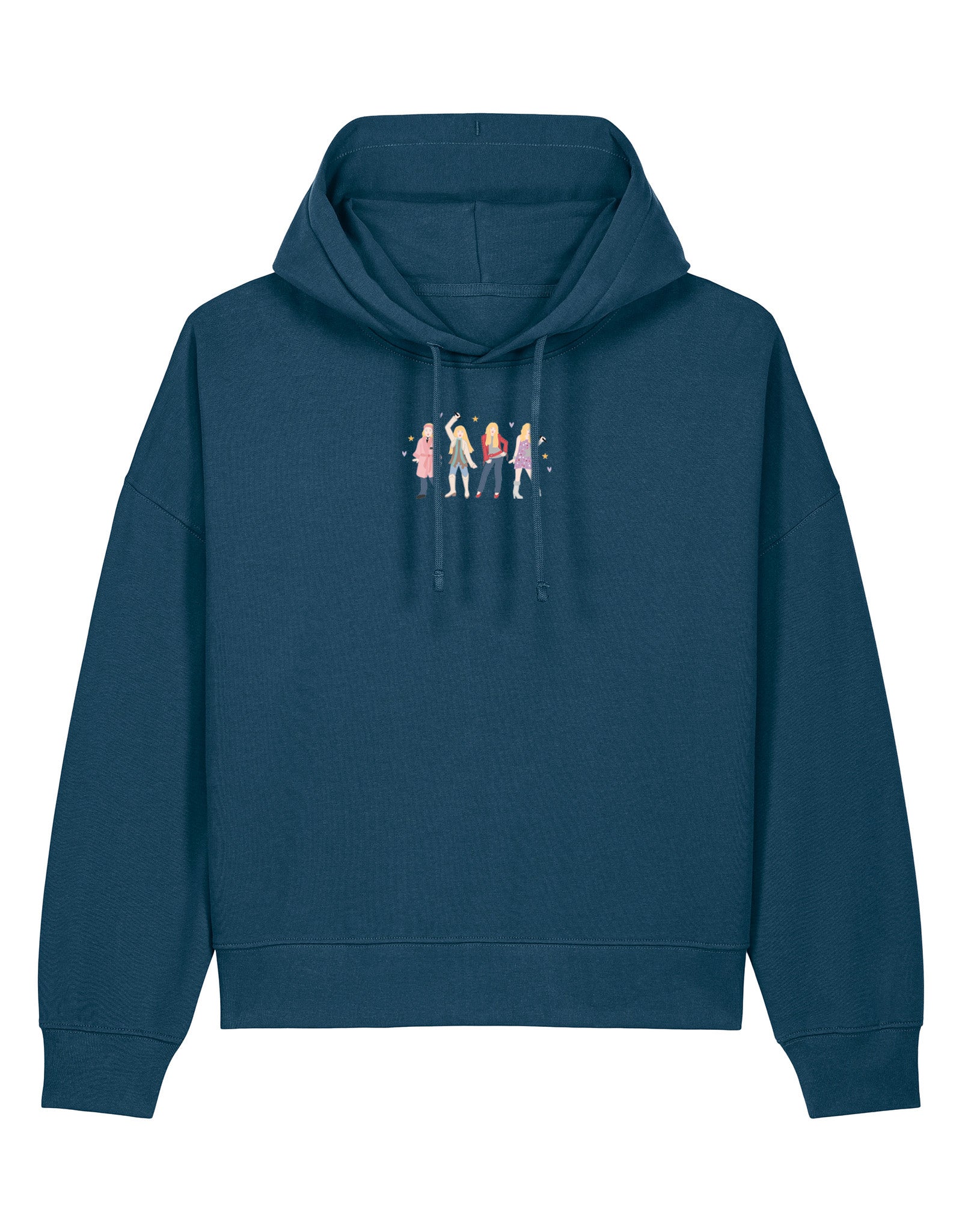Hannah Eras Embroidered Boxy Organic Cotton Hoodie