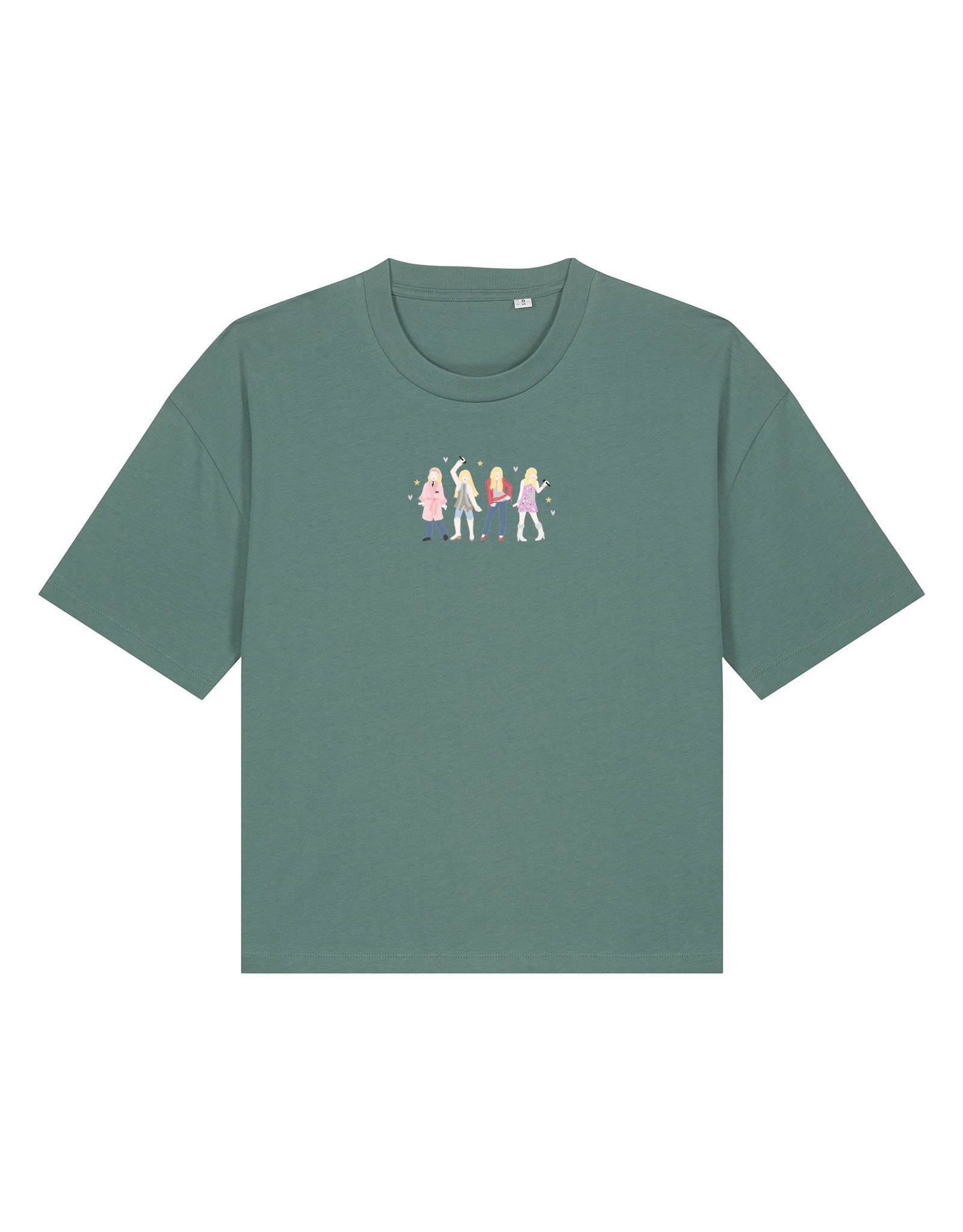 Hannah Eras Embroidered Boxy Organic Cotton Tee