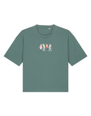 Hannah Eras Embroidered Boxy Organic Cotton Tee