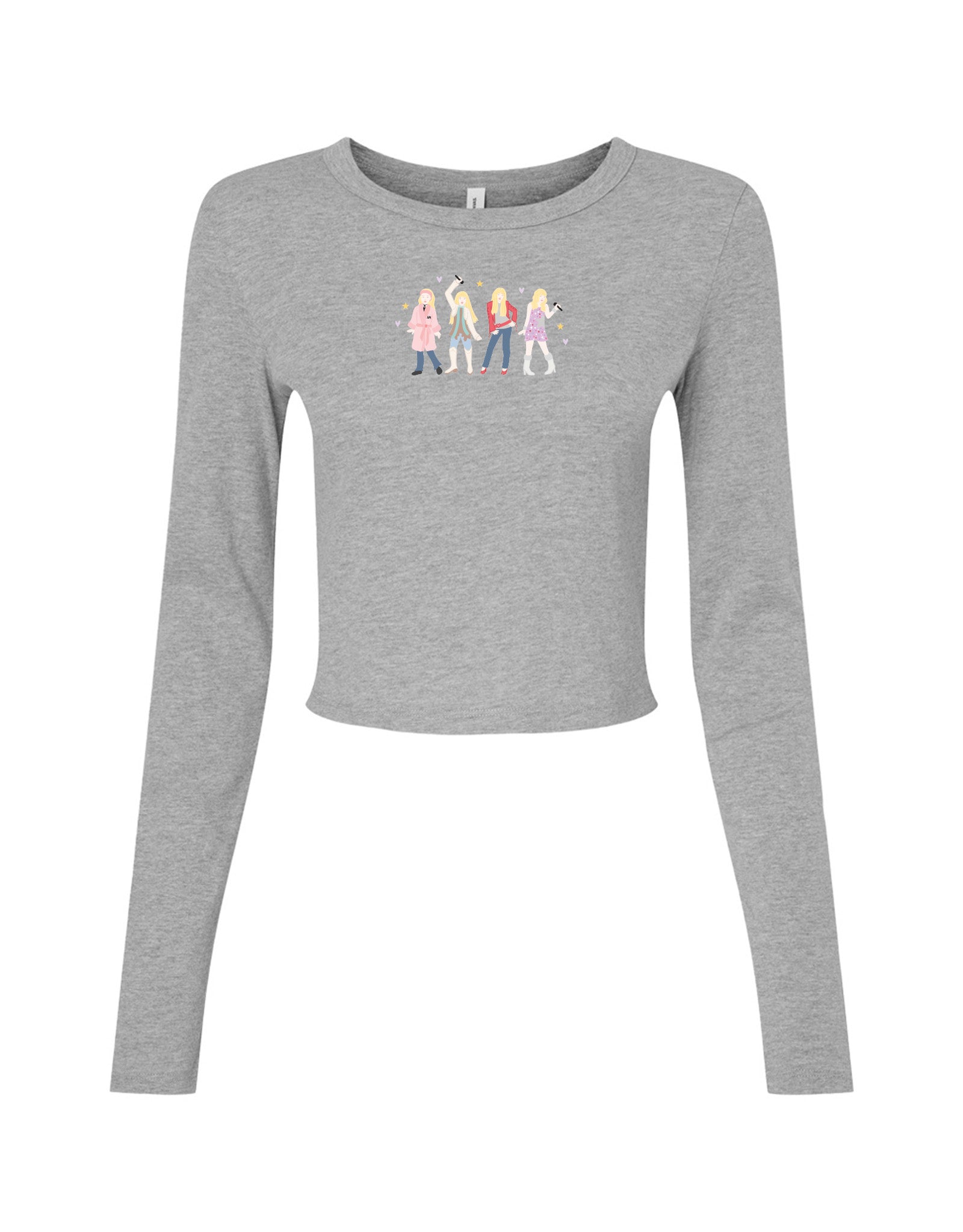 Hannah Eras Embroidered Micro Rib Long Sleeved Tee