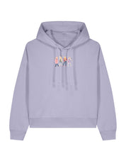 Hannah Eras Embroidered Boxy Organic Cotton Hoodie