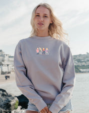 Hannah Eras Embroidered Organic Cotton Sweatshirt