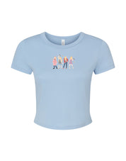 Hannah Eras Embroidered Micro Rib Baby Tee