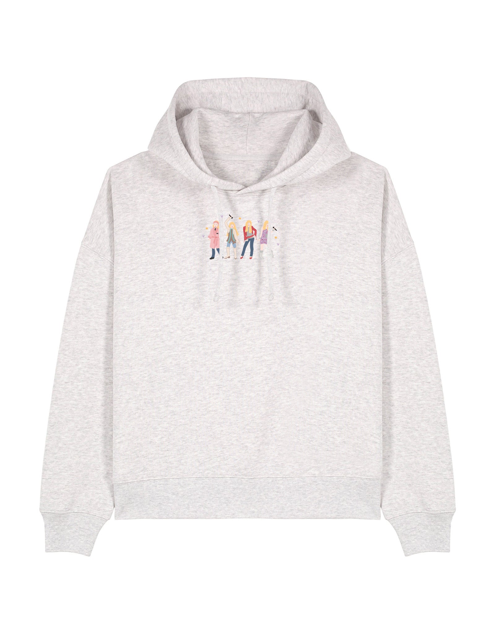Hannah Eras Embroidered Boxy Organic Cotton Hoodie