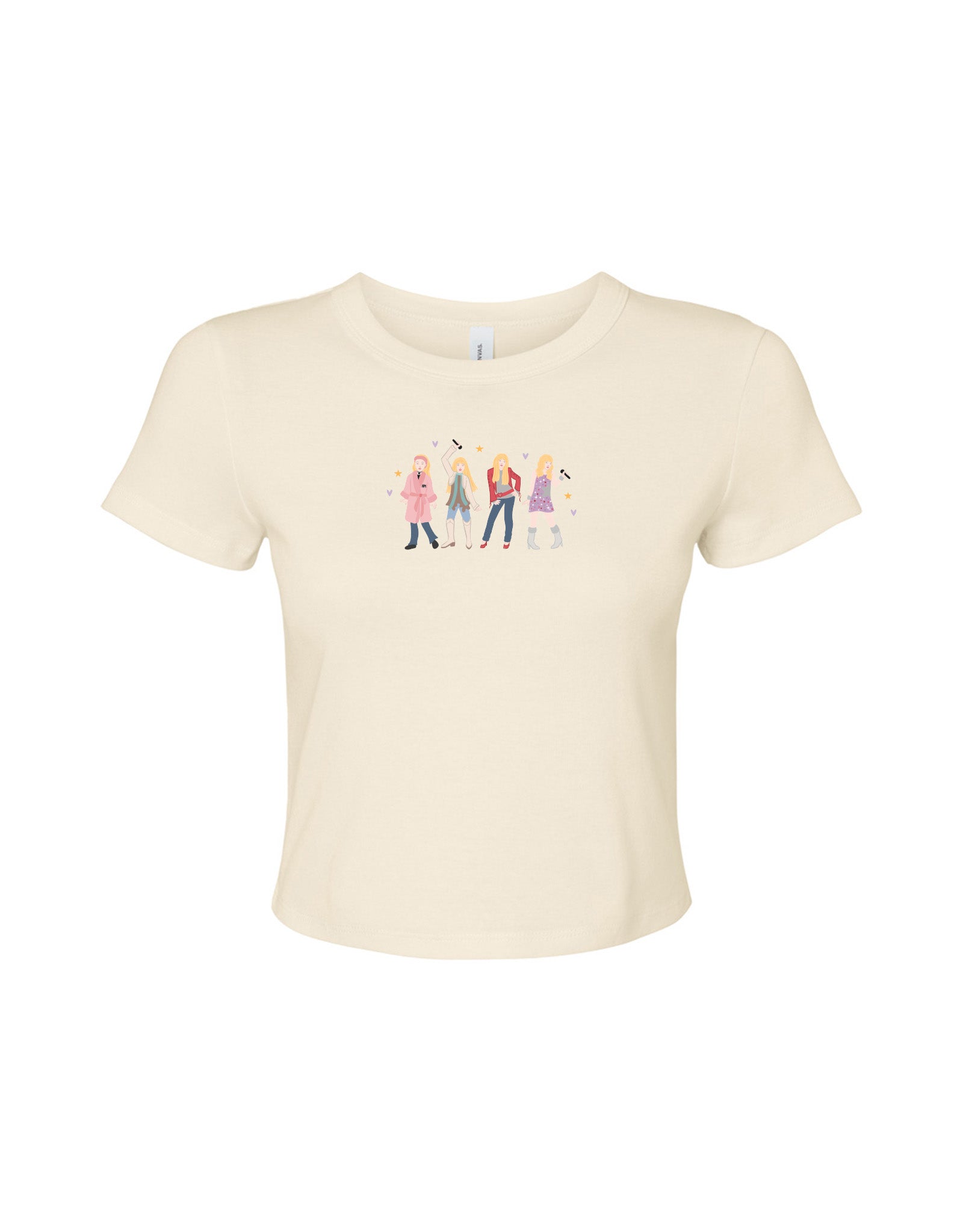 Hannah Eras Embroidered Micro Rib Baby Tee
