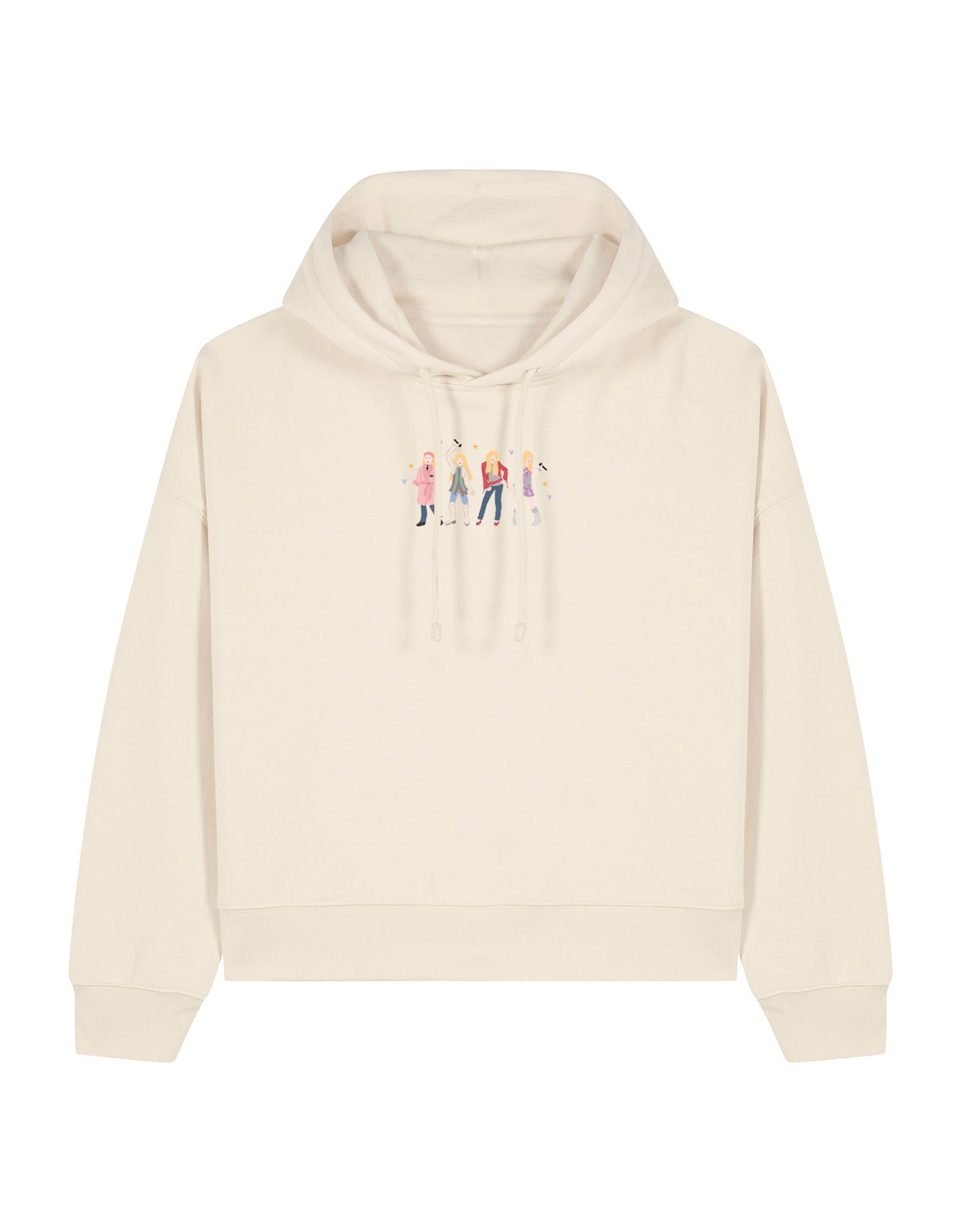 Hannah Eras Embroidered Boxy Organic Cotton Hoodie