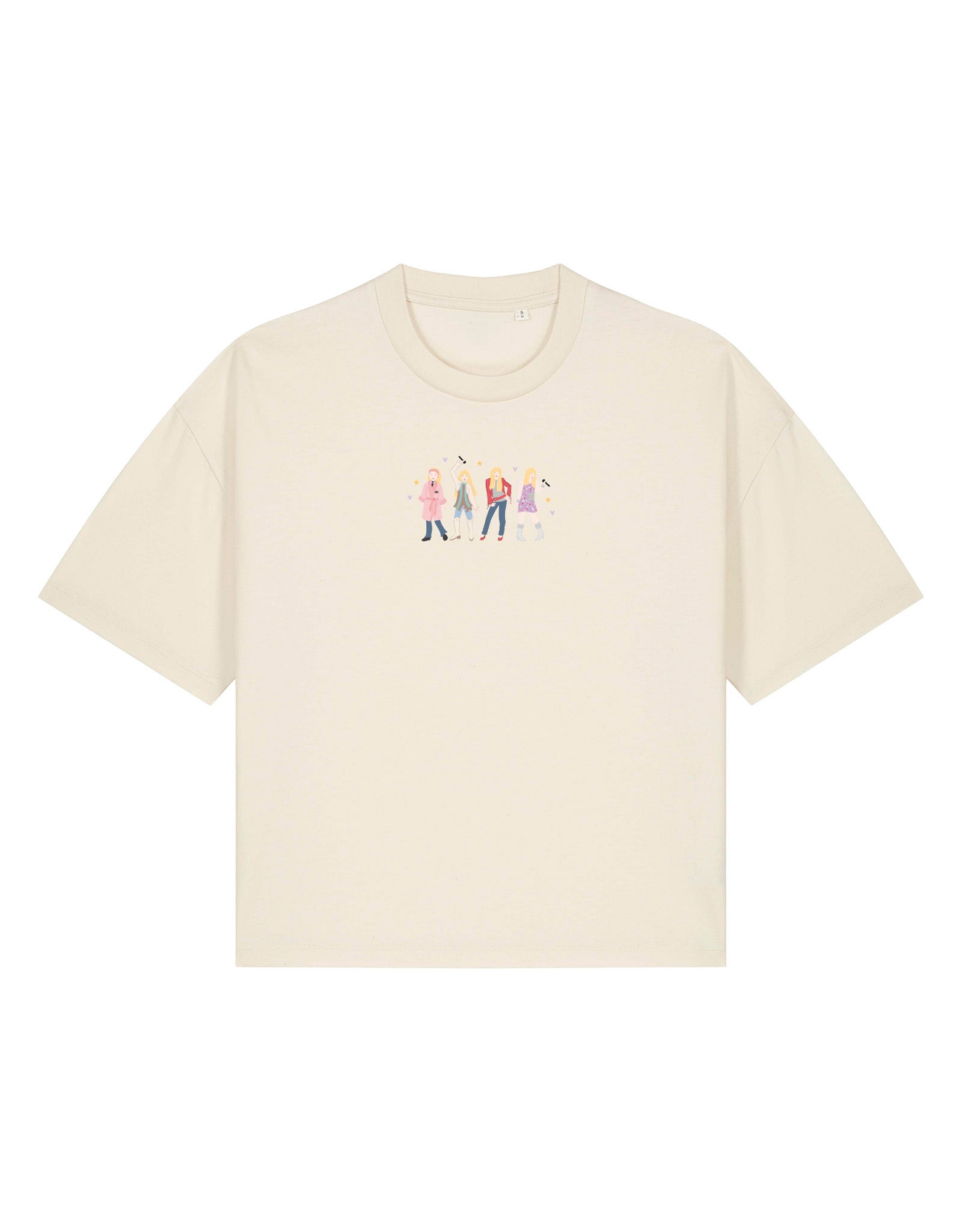 Hannah Eras Embroidered Boxy Organic Cotton Tee