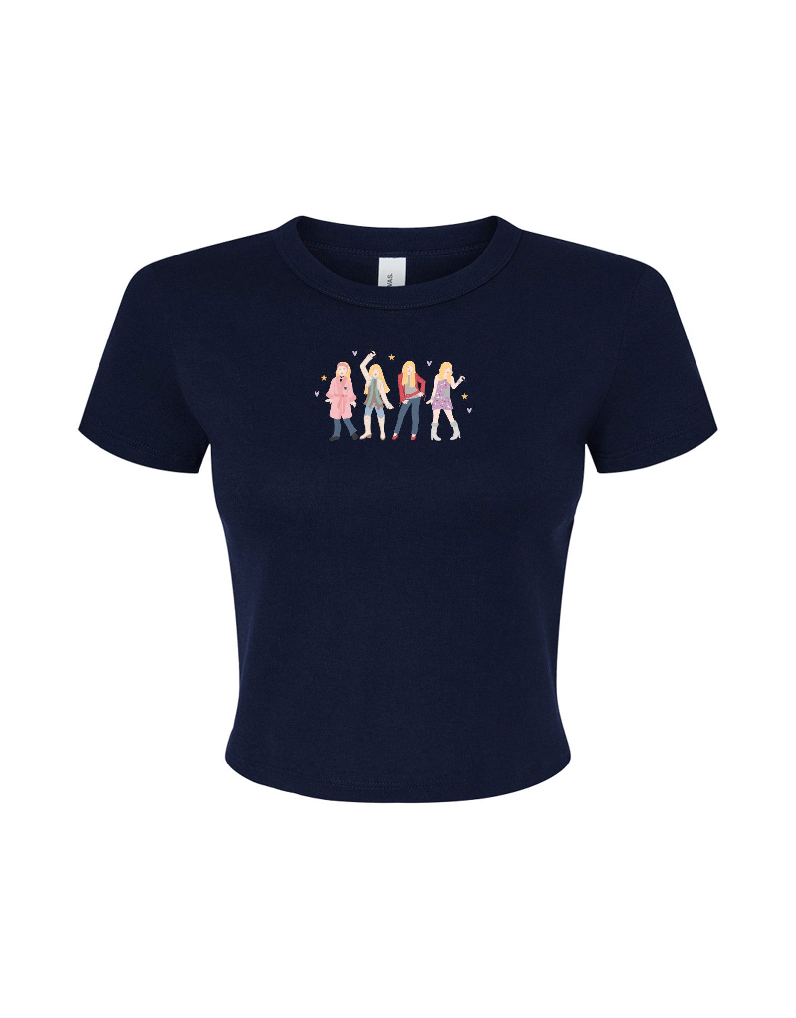 Hannah Eras Embroidered Micro Rib Baby Tee