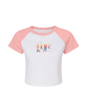 Hannah Eras Embroidered Micro Rib Raglan Baby Tee