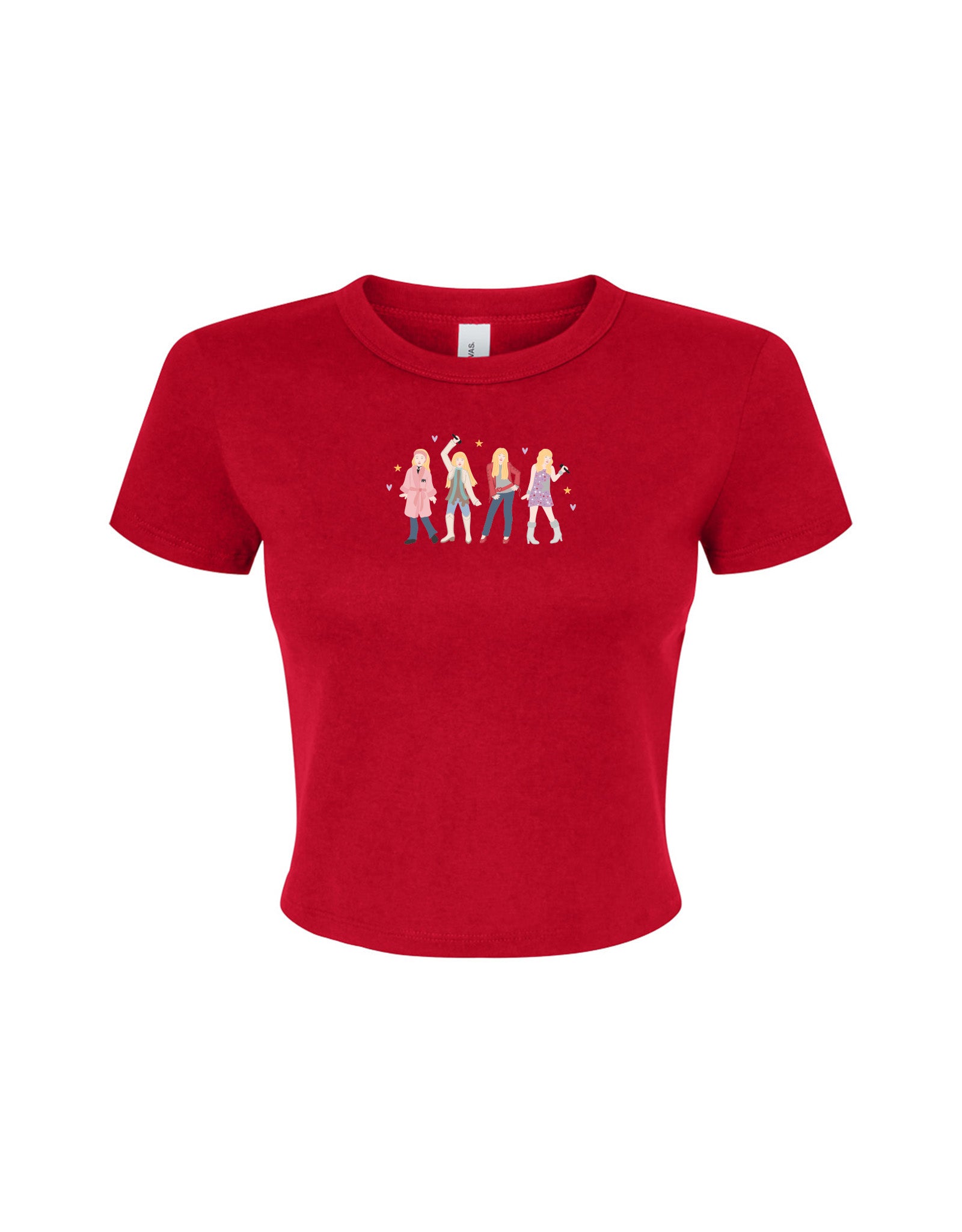 Hannah Eras Embroidered Micro Rib Baby Tee