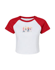 Hannah Eras Embroidered Micro Rib Raglan Baby Tee