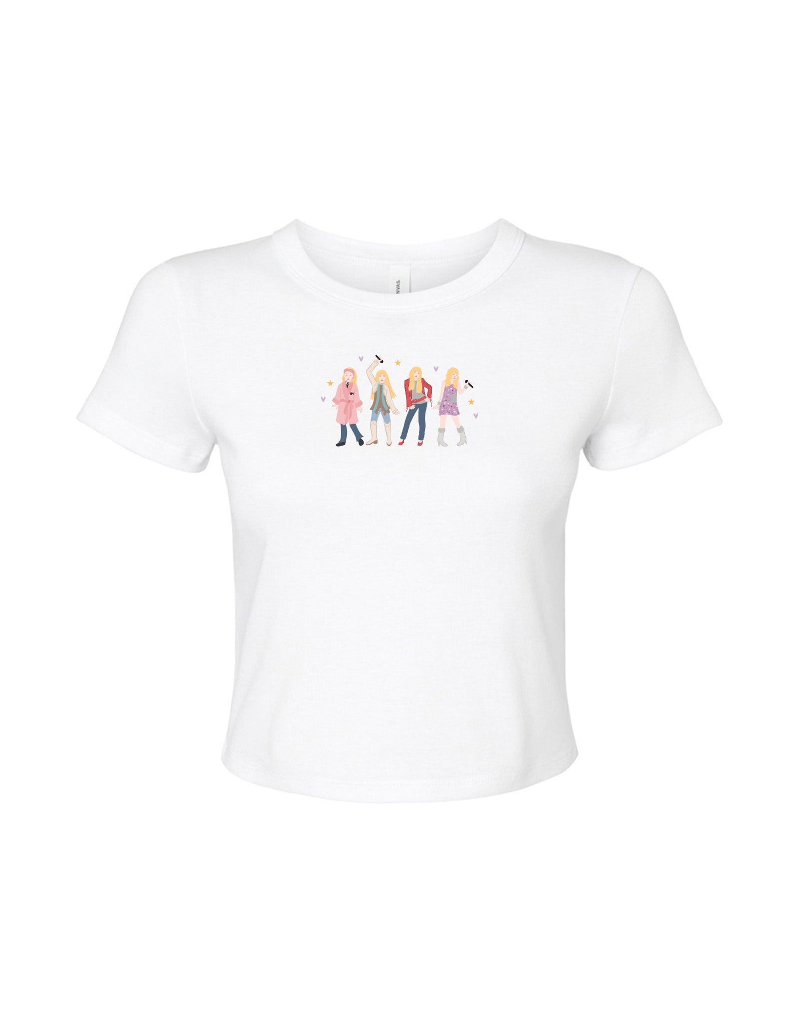 Hannah Eras Embroidered Micro Rib Baby Tee