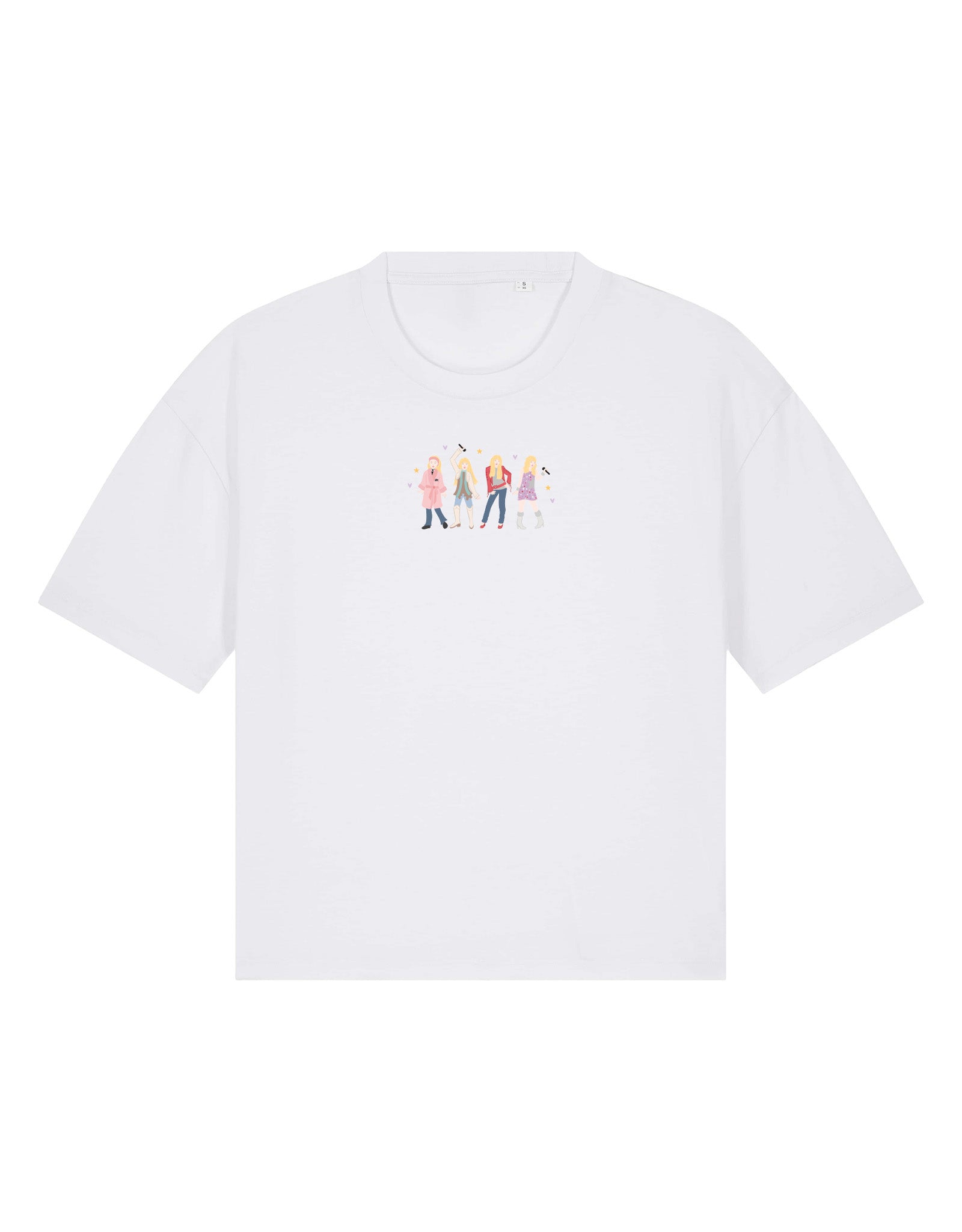Hannah Eras Embroidered Boxy Organic Cotton Tee