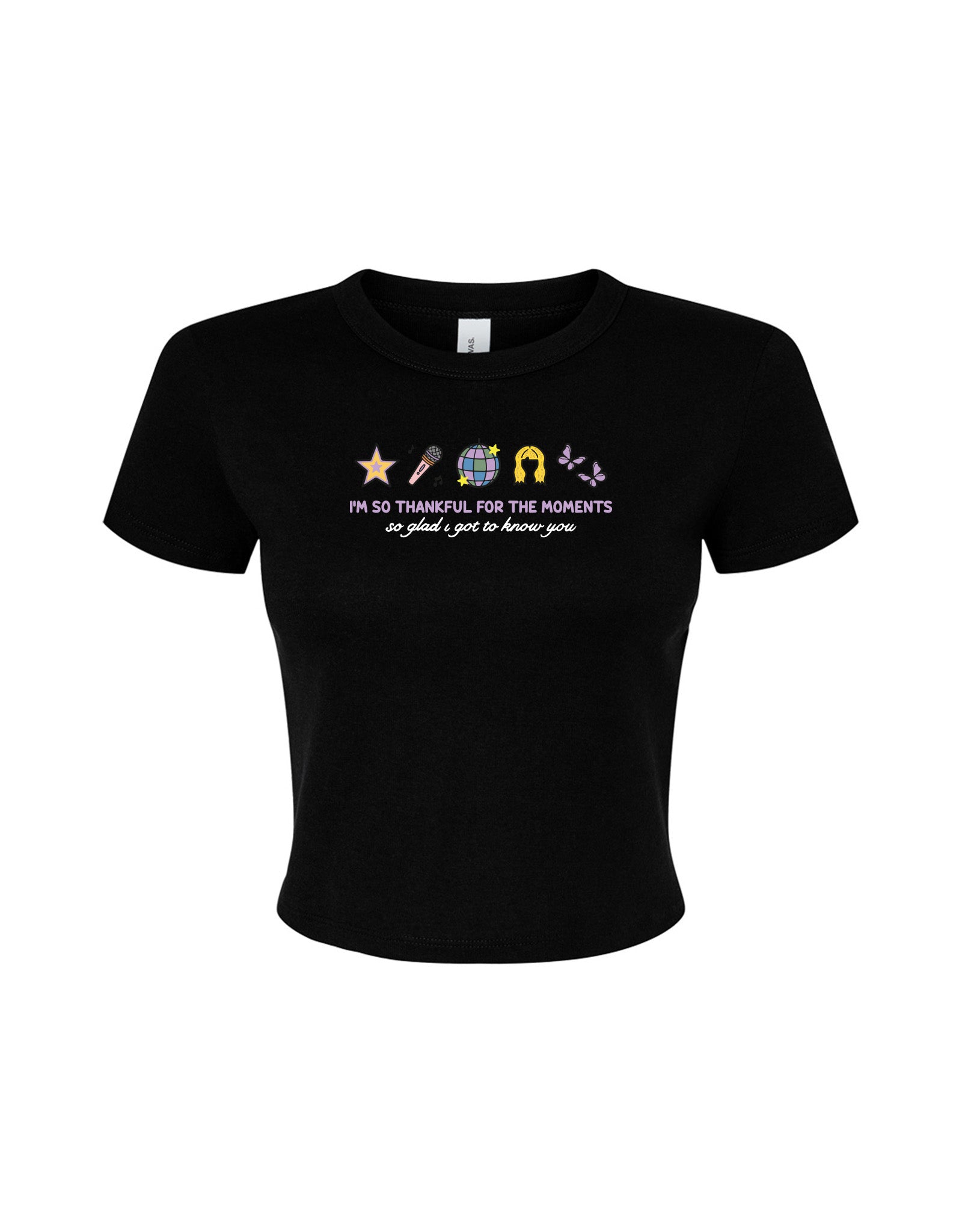 Hannah Icons Embroidered Micro Rib Baby Tee