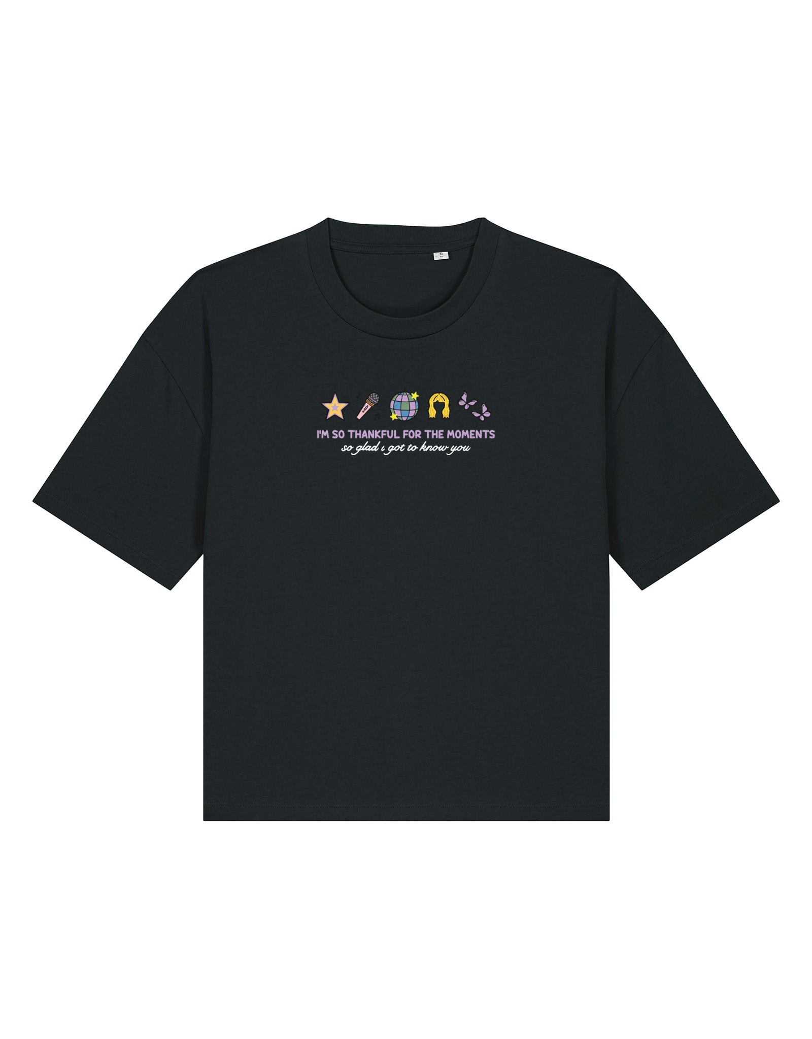 Hannah Icons Embroidered Boxy Organic Cotton Tee