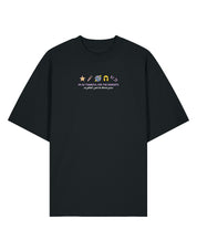 Hannah Icons Embroidered Oversized Organic Cotton Tee