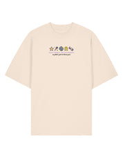 Hannah Icons Embroidered Oversized Organic Cotton Tee