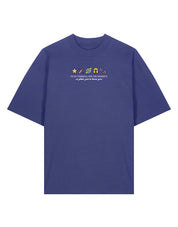 Hannah Icons Embroidered Oversized Organic Cotton Tee