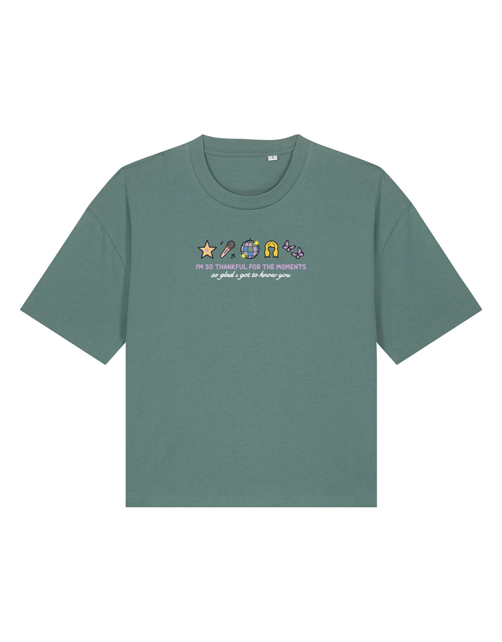 Hannah Icons Embroidered Boxy Organic Cotton Tee