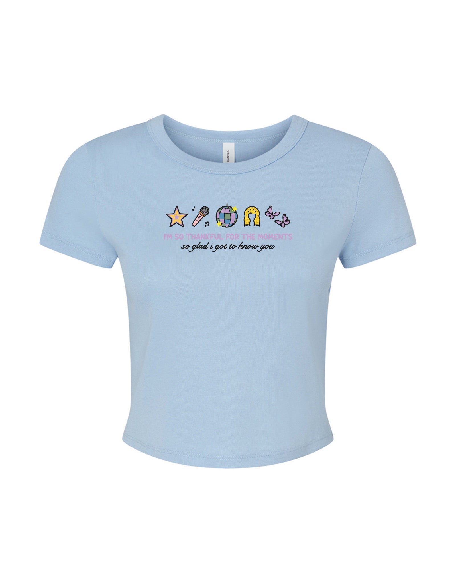 Hannah Icons Embroidered Micro Rib Baby Tee