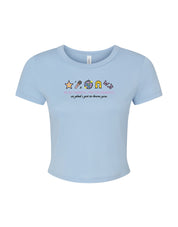 Hannah Icons Embroidered Micro Rib Baby Tee
