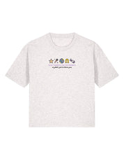 Hannah Icons Embroidered Boxy Organic Cotton Tee