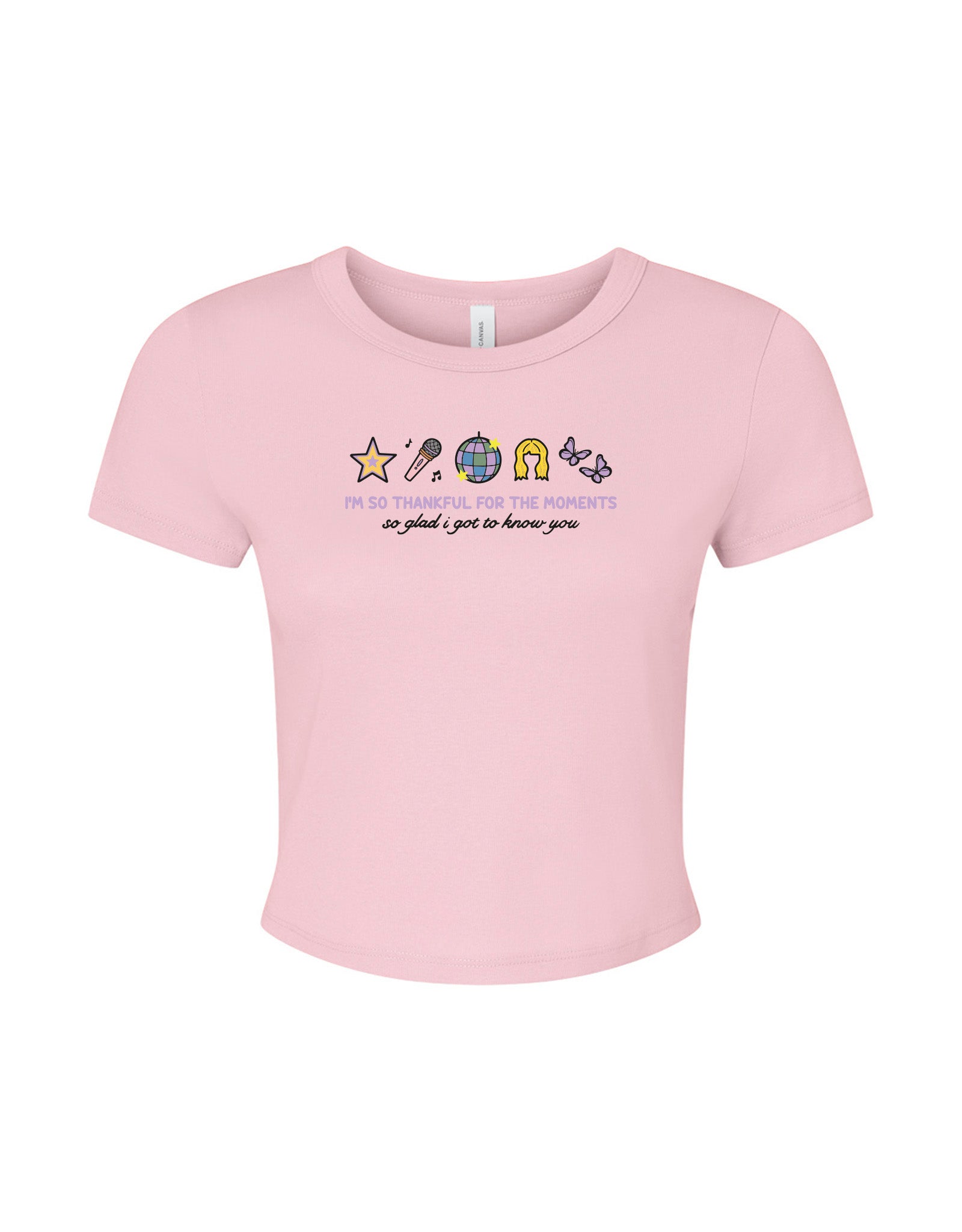 Hannah Icons Embroidered Micro Rib Baby Tee