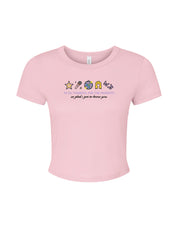Hannah Icons Embroidered Micro Rib Baby Tee