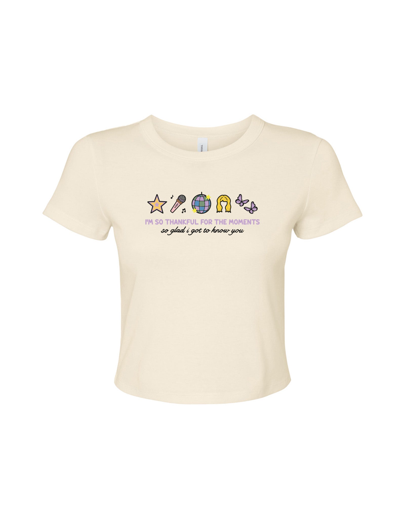 Hannah Icons Embroidered Micro Rib Baby Tee