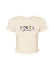 Hannah Icons Embroidered Micro Rib Baby Tee