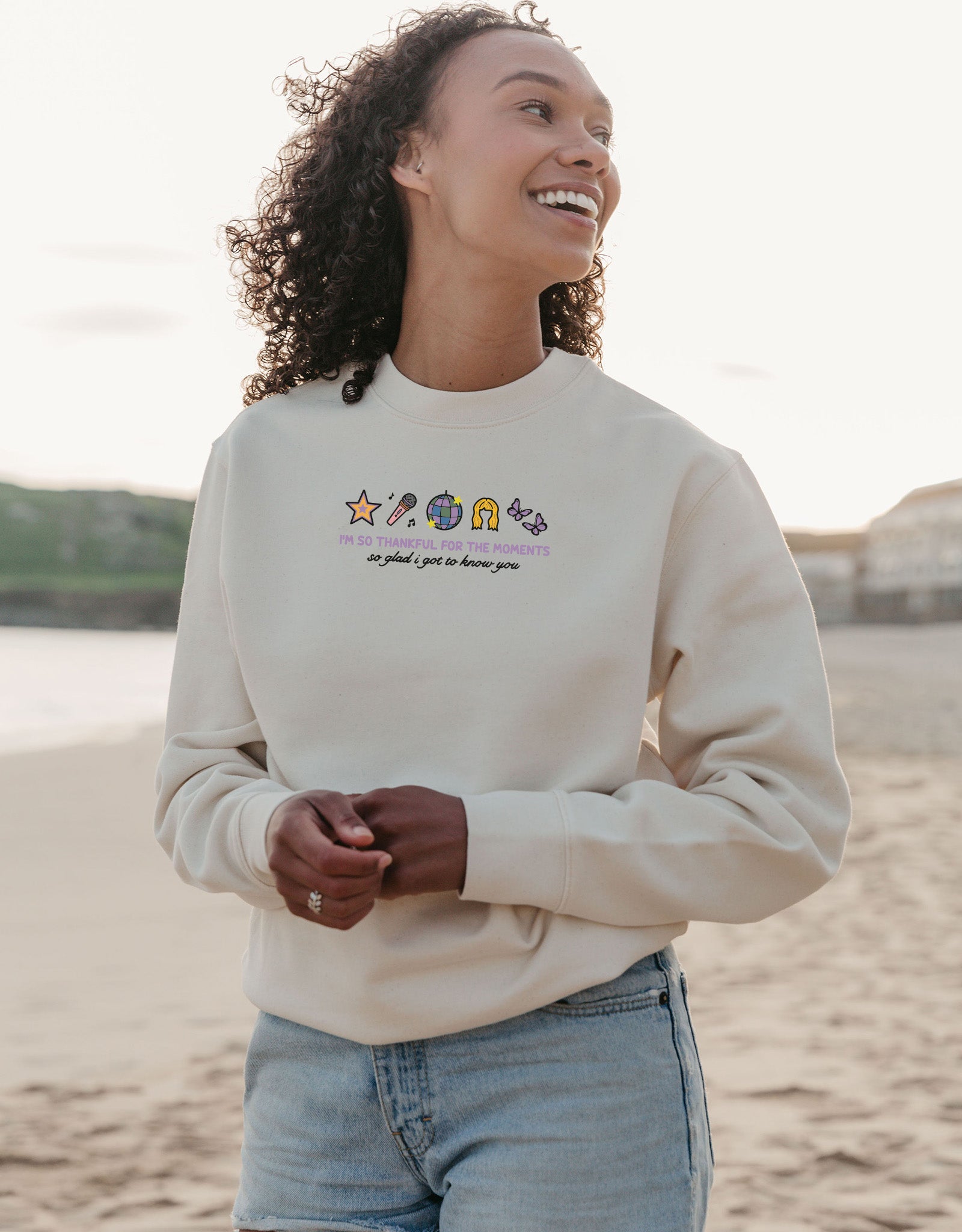 Hannah Icons Embroidered Organic Cotton Sweatshirt