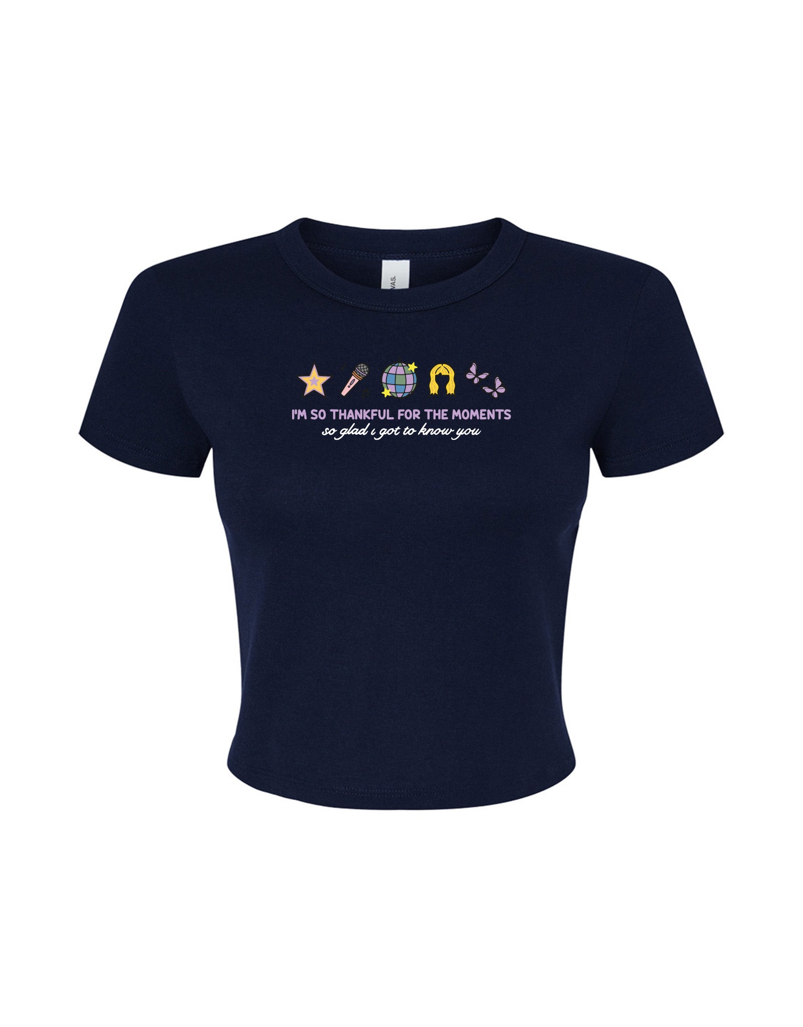 Hannah Icons Embroidered Micro Rib Baby Tee