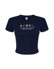 Hannah Icons Embroidered Micro Rib Baby Tee
