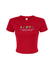Hannah Icons Embroidered Micro Rib Baby Tee