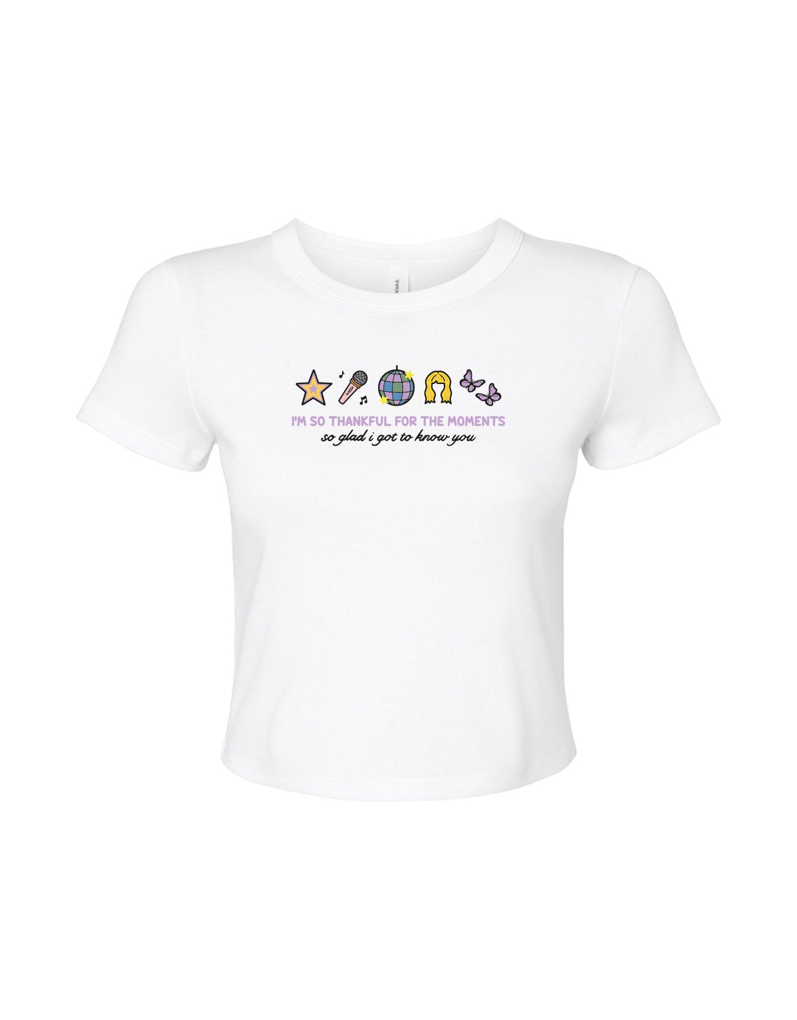 Hannah Icons Embroidered Micro Rib Baby Tee