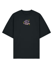 Hannah Lyrics Embroidered Oversized Organic Cotton Tee