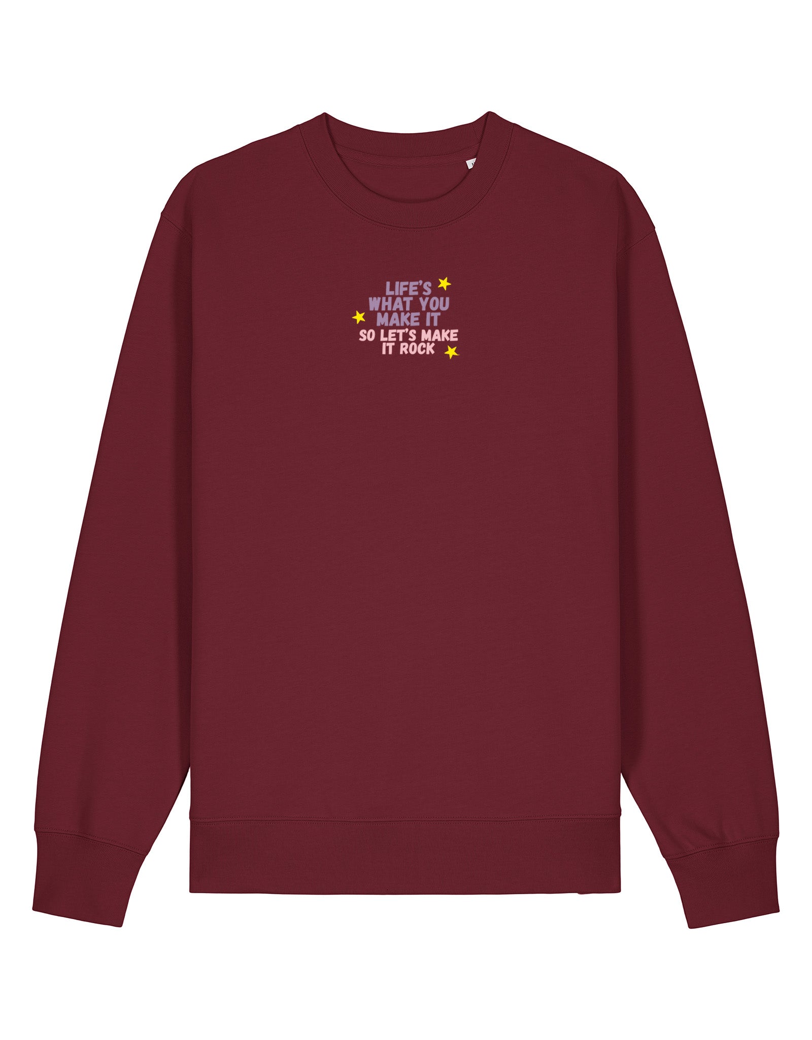 Hannah Lyrics Embroidered Organic Cotton Sweatshirt