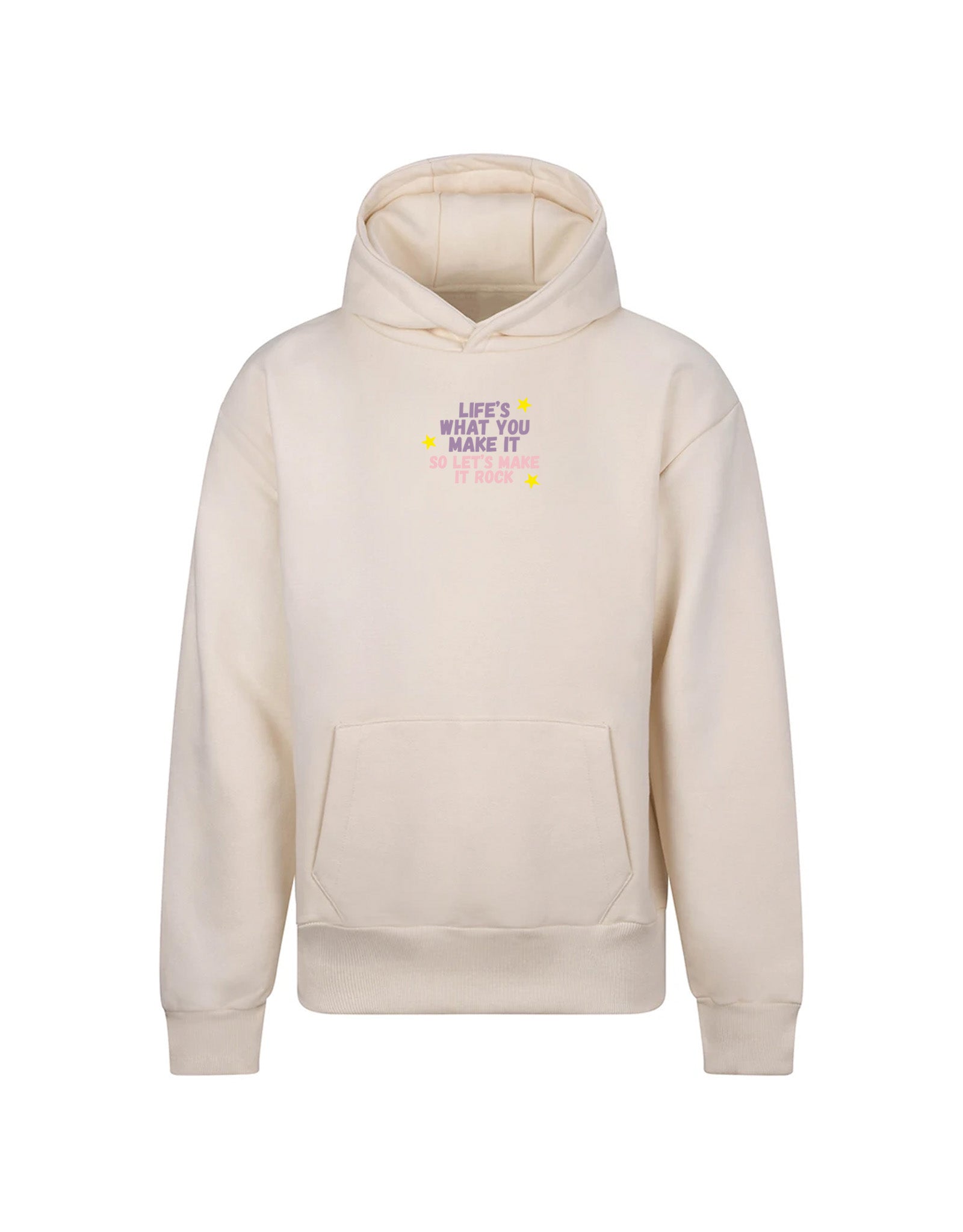 Hannah Lyrics Embroidered Heavyweight Cotton Hoodie