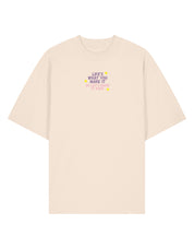 Hannah Lyrics Embroidered Oversized Organic Cotton Tee