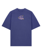 Hannah Lyrics Embroidered Oversized Organic Cotton Tee