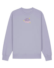 Hannah Lyrics Embroidered Organic Cotton Sweatshirt