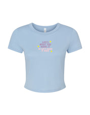 Hannah Lyrics Embroidered Micro Rib Baby Tee