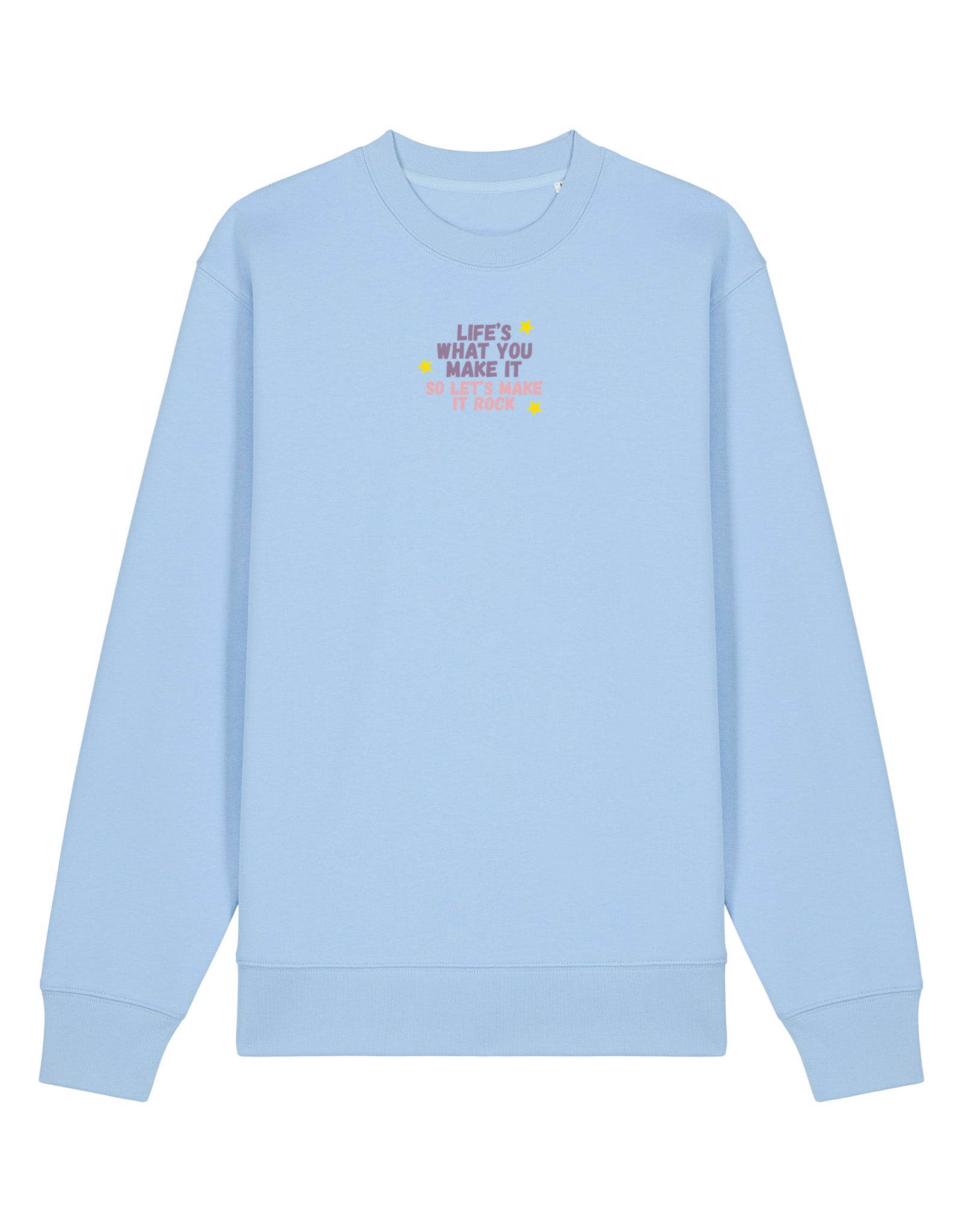 Hannah Lyrics Embroidered Organic Cotton Sweatshirt
