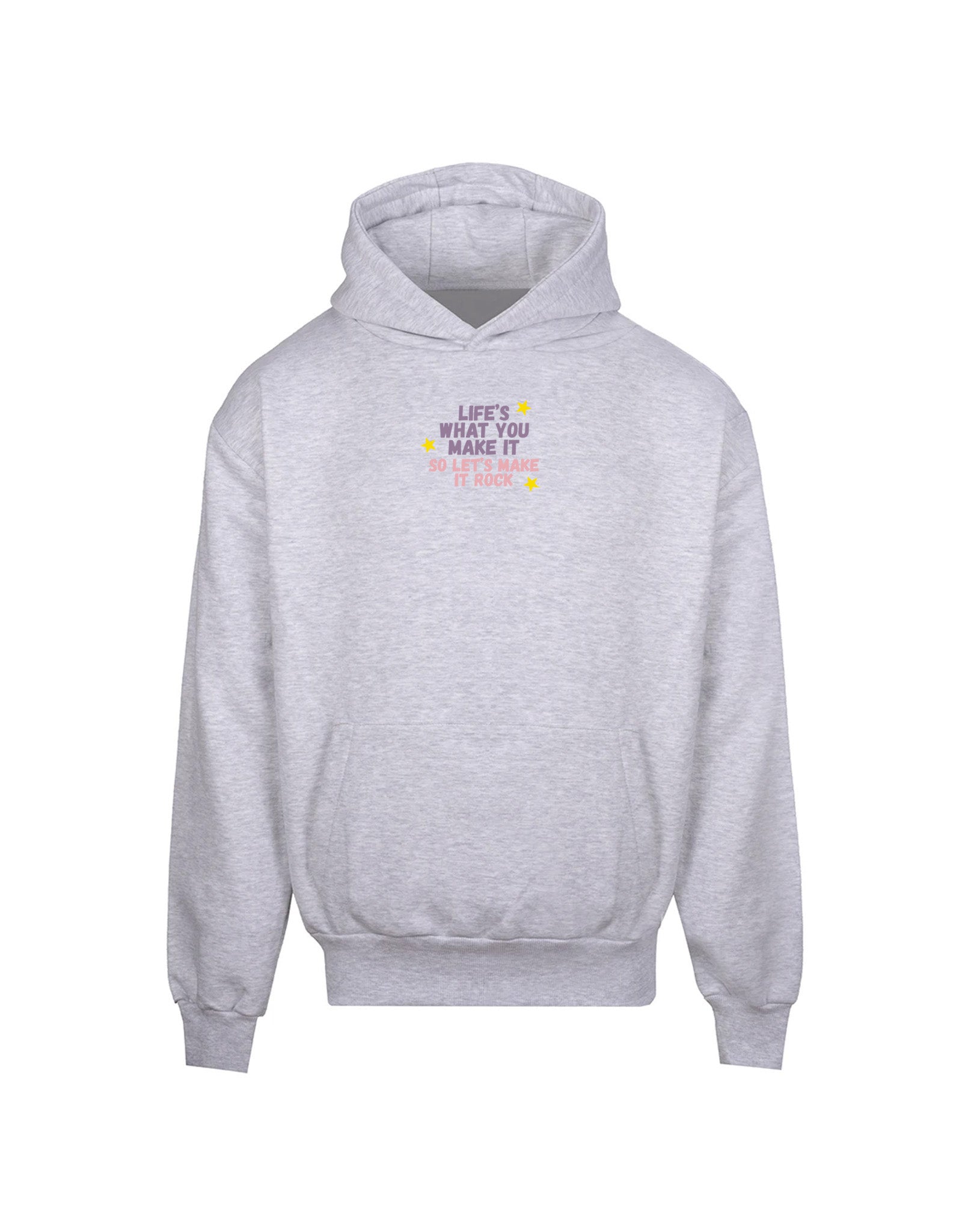 Hannah Lyrics Embroidered Heavyweight Cotton Hoodie