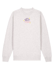 Hannah Lyrics Embroidered Organic Cotton Sweatshirt