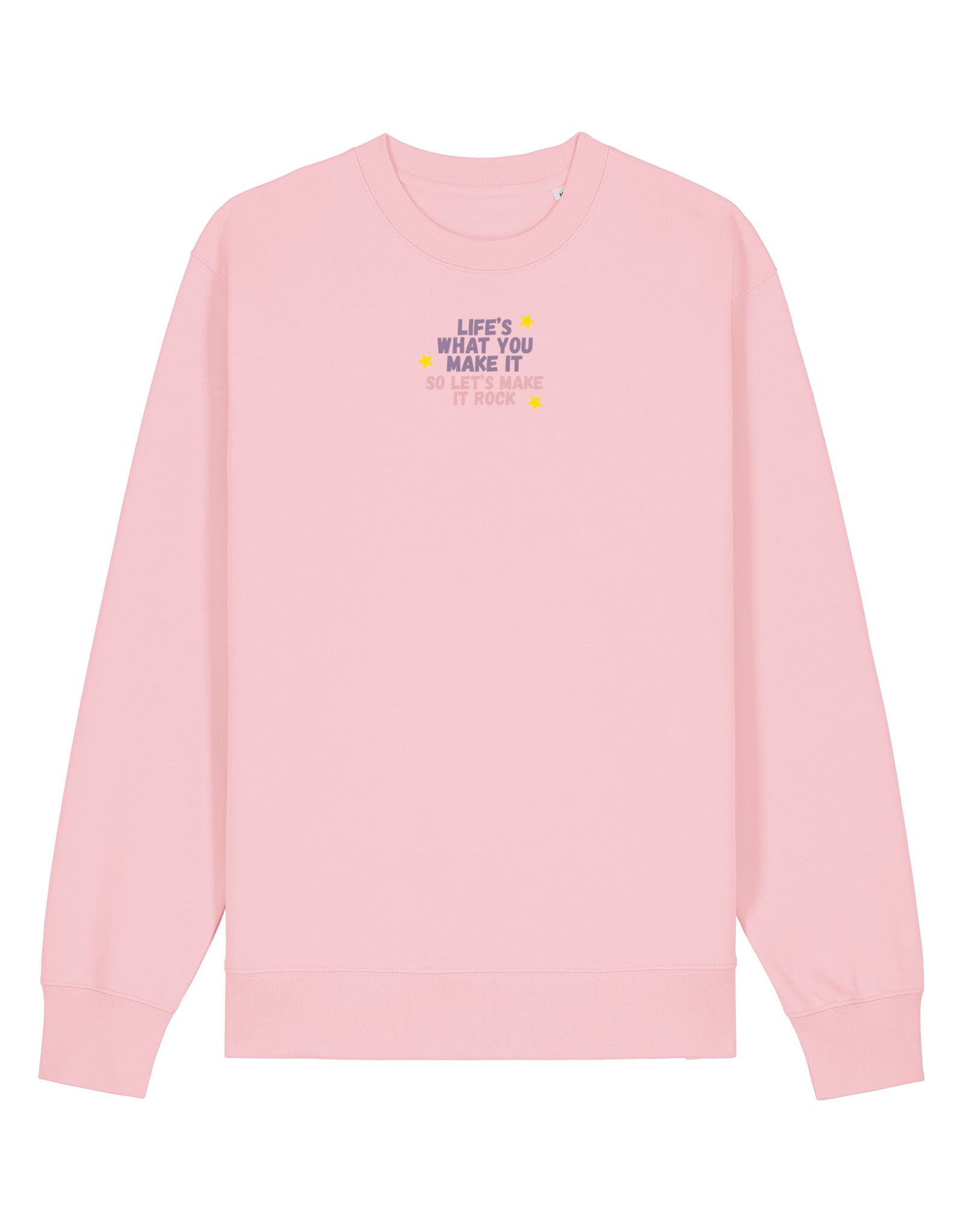 Hannah Lyrics Embroidered Organic Cotton Sweatshirt