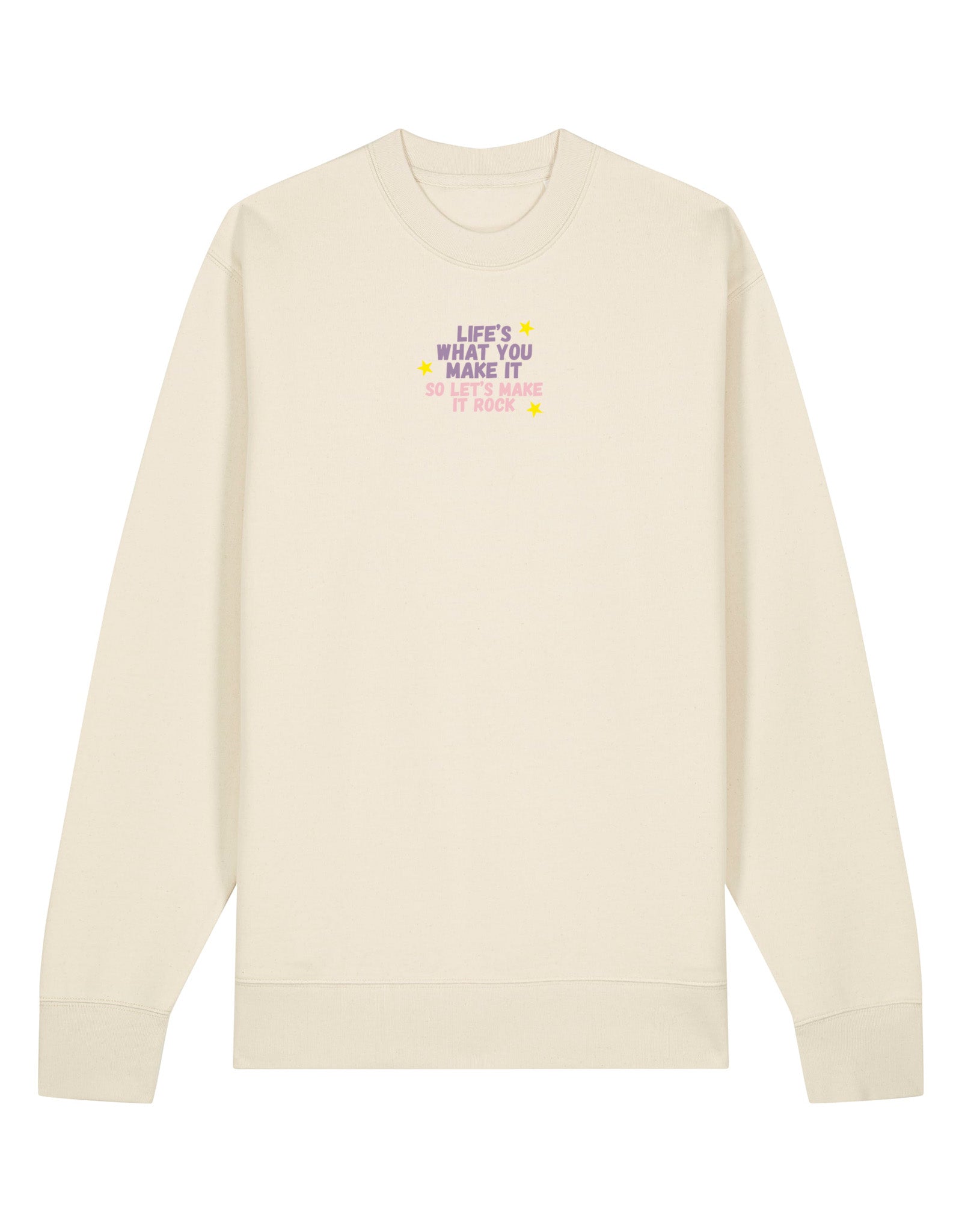 Hannah Lyrics Embroidered Organic Cotton Sweatshirt